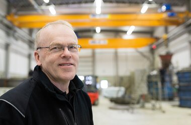 New hall of the Swedish company with 3 ABUS travelling cranes