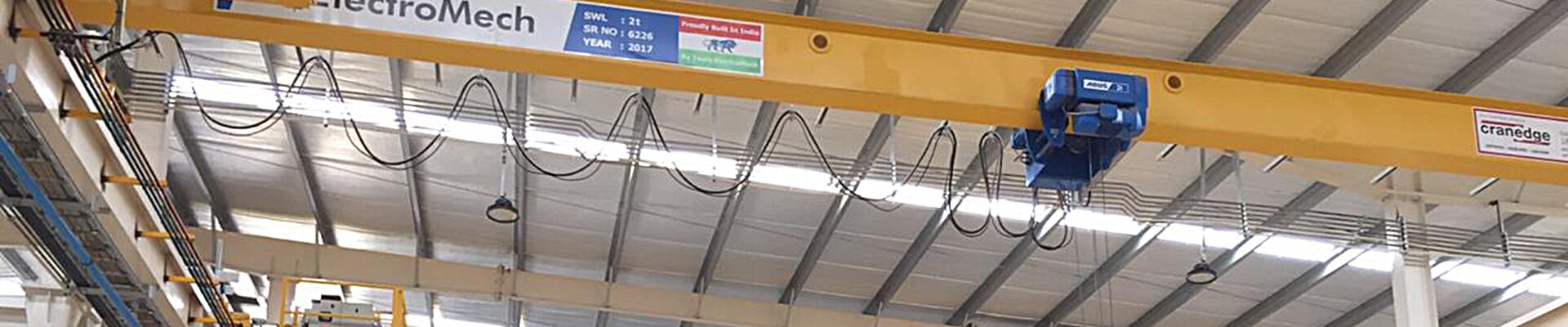 ABUS cranes in Indian manufacturing and finishing for truck mixers