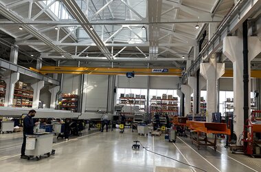 ABUS overhead travelling crane operating in Latvia