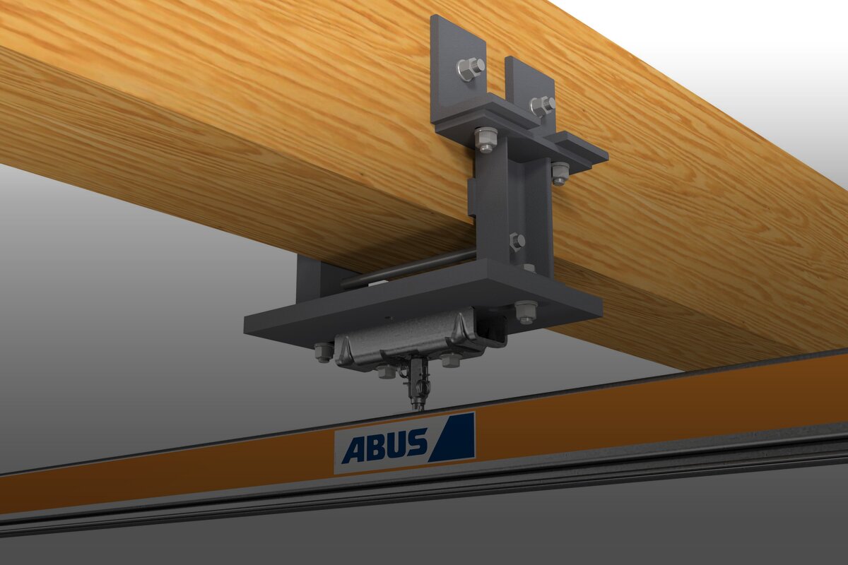 Screw fastening of the suspension to the truss bracket Screw fastening of the suspension to the truss bracket