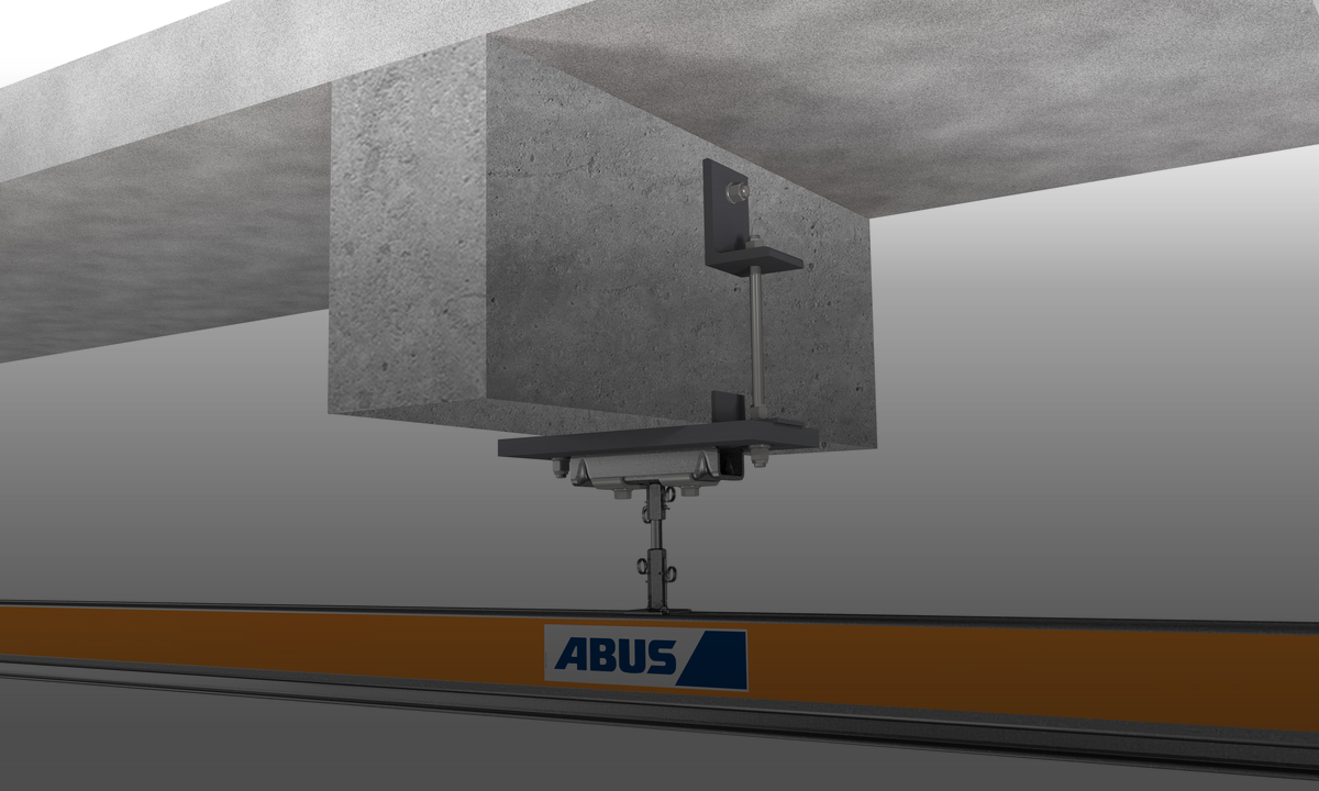 Screw fastening of the suspension to the truss bracket Screw fastening of the suspension to the truss bracket