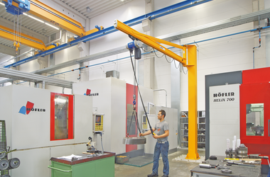 ABUS LS jib crane at the Schmahl company in Velbert