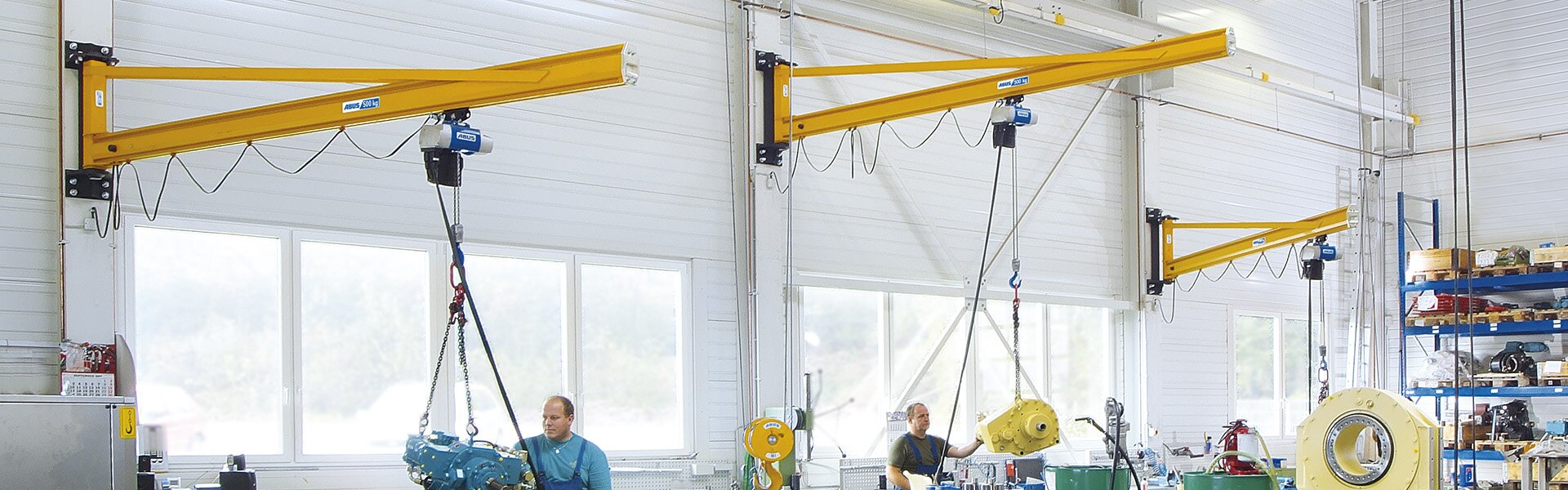 ABUS wall-mounted jib cranes LW at Eurodrill in Drolshagen