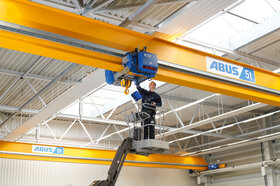 Safety inspection by ABUS employees at the ABUS site in Rodt